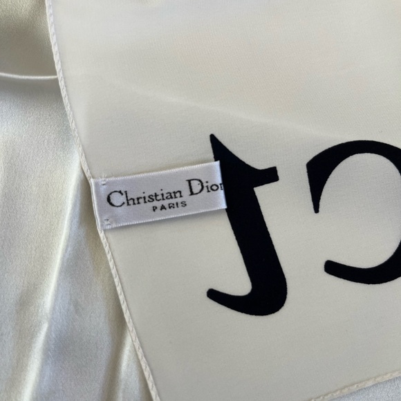 Auth VTG DIOR ‘Dior Addict’ Silk Scarf - Picture 3 of 5